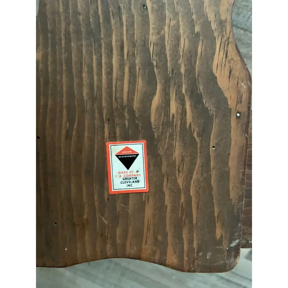 Vintage 1970s Wooden Slotted Mail Bill Letter Holder Organizer Wood Key Holder